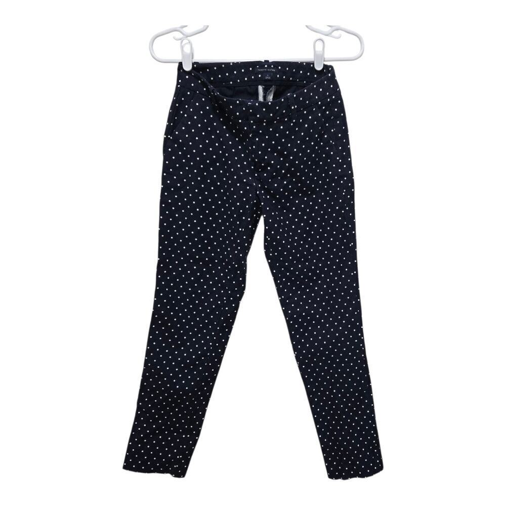 Tommy Hilfiger Polka Dot Pants Navy Slim Ankle Womens 0